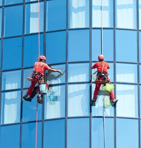 Мытье фасадов промальпинистами в Тихорецке